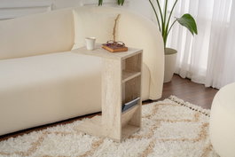 Hanah Home Mesa Auxiliar Filinta Travertine